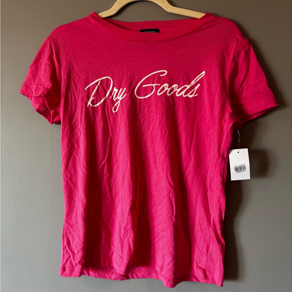 Pink Dry Goods Tee Size Medium